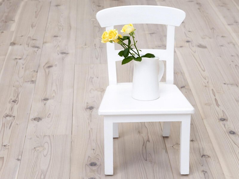 White Chair with Flowers