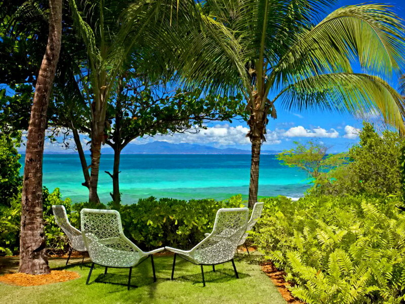 White Chairs by Ocean — Green