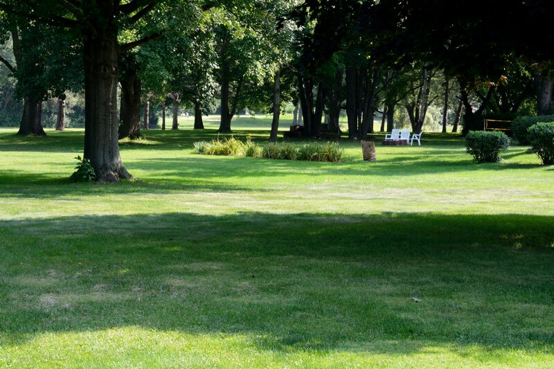 White Chairs in Park