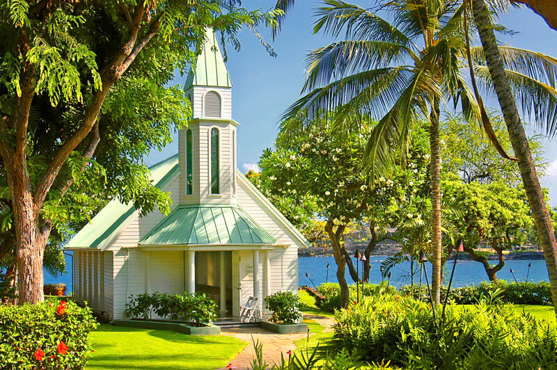 White Chapel by the Sea — Green