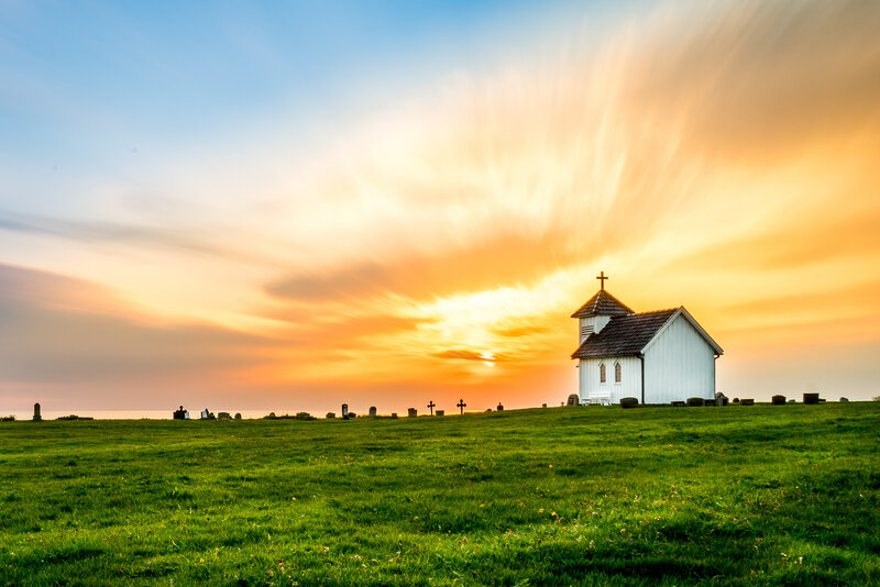 White Chapel on Hill — Green