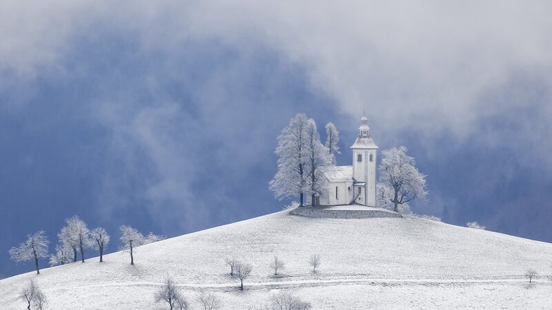 White Chapel on Hill — Serene