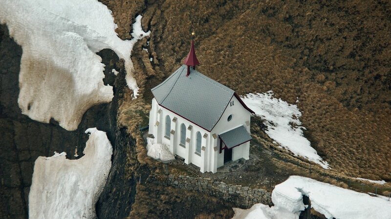 White Chapel on Mountain