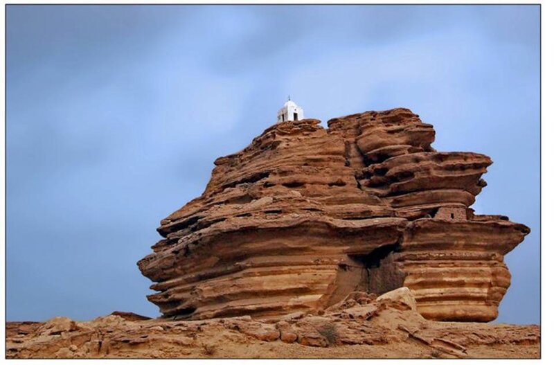 White Chapel on Rock Formation