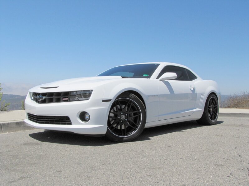 White Chevrolet Camaro — Clear