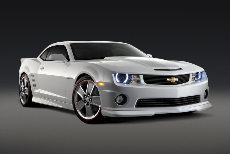 White Chevrolet Camaro concept car