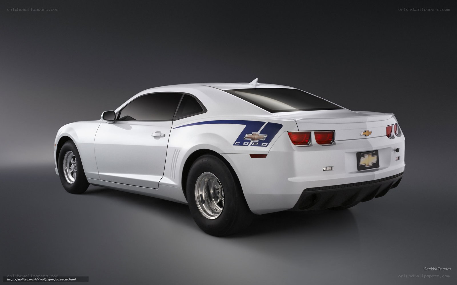 white chevrolet camaro copo