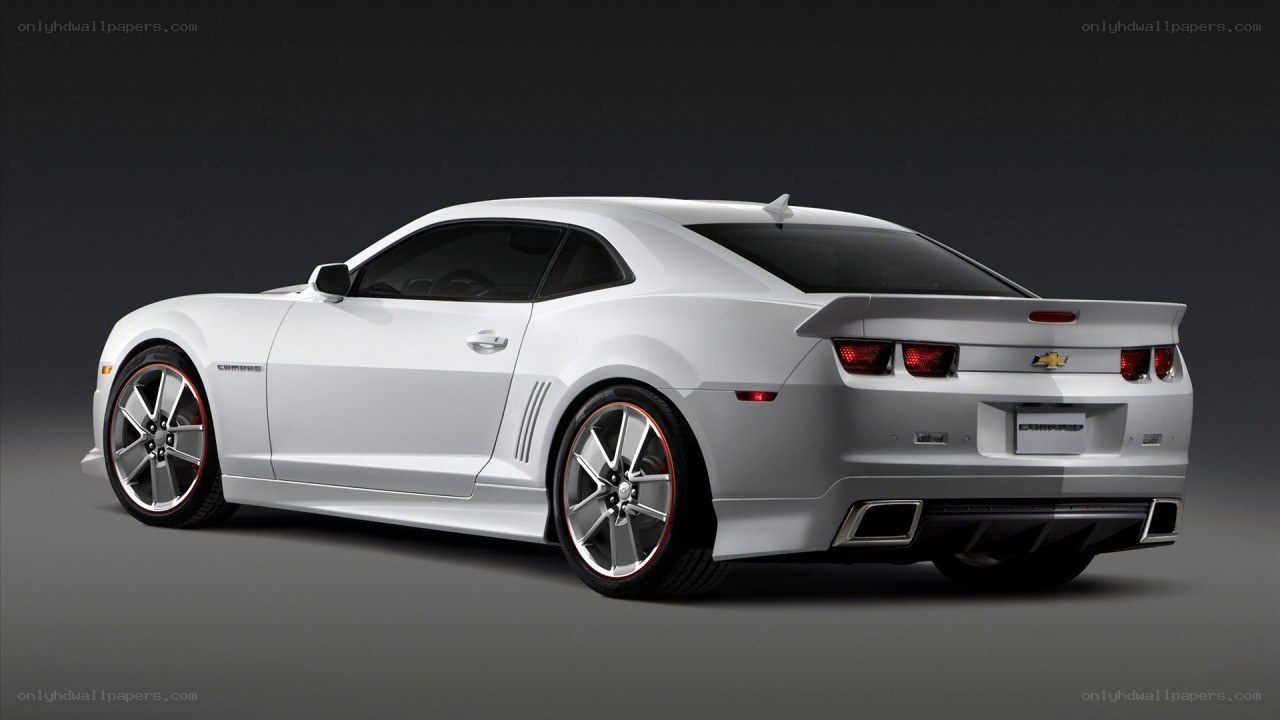 white chevrolet camaro coupe