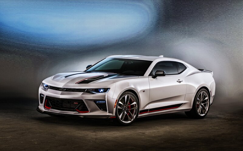 White Chevrolet Camaro — Dramatic, Photograph, Car, Background Screen, Wheels