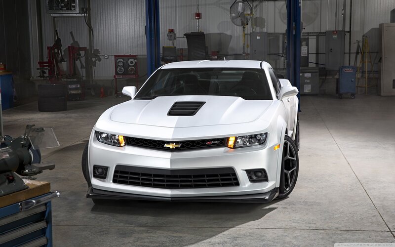White Chevrolet Camaro — Dramatic, Photograph, Garage, Tool Cabinet