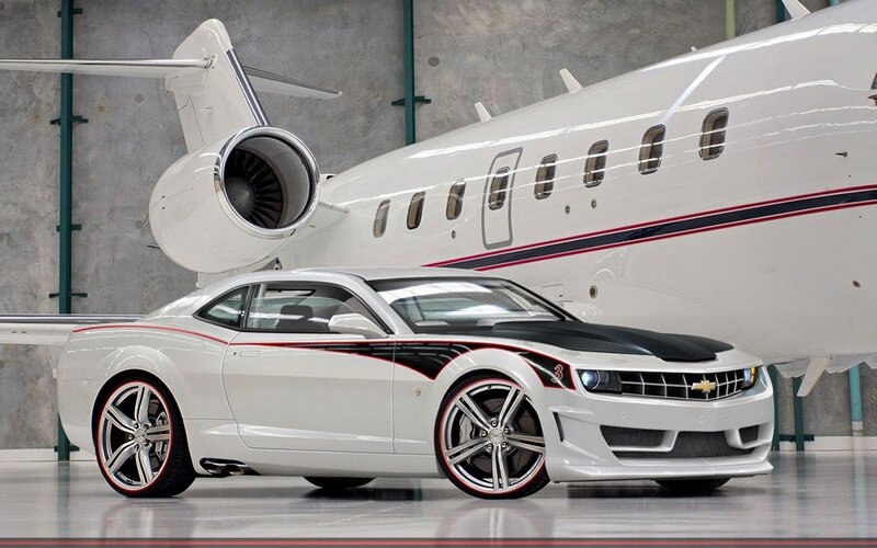 White Chevrolet Camaro — Dramatic