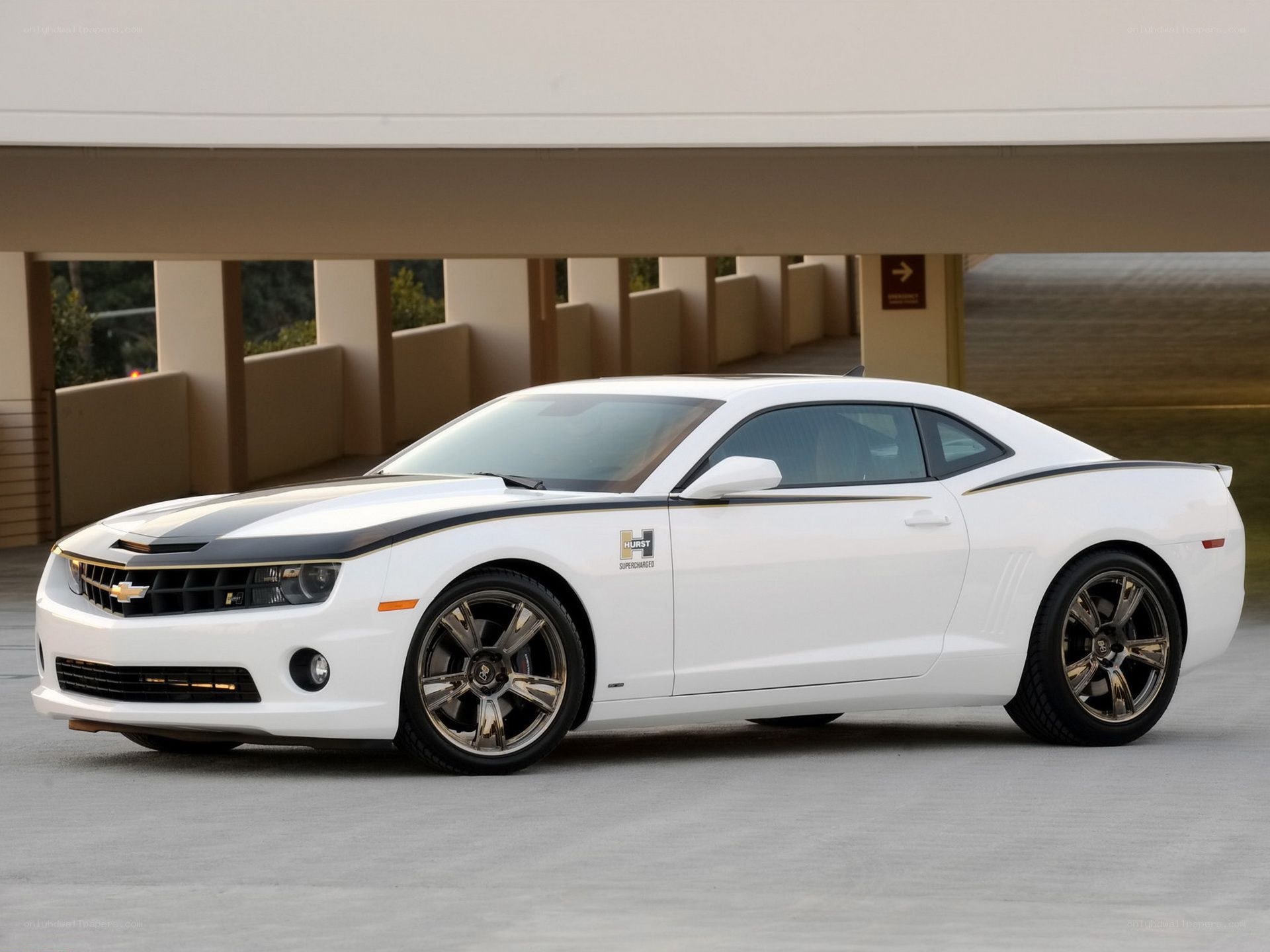 white chevrolet camaro hurst