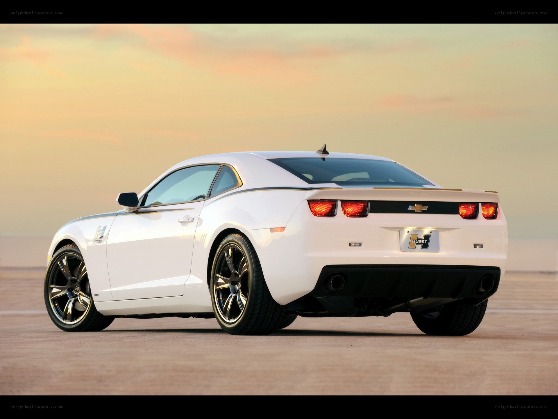 White Chevrolet Camaro Hurst Edition