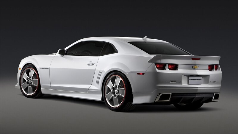 White Chevrolet Camaro — Photograph