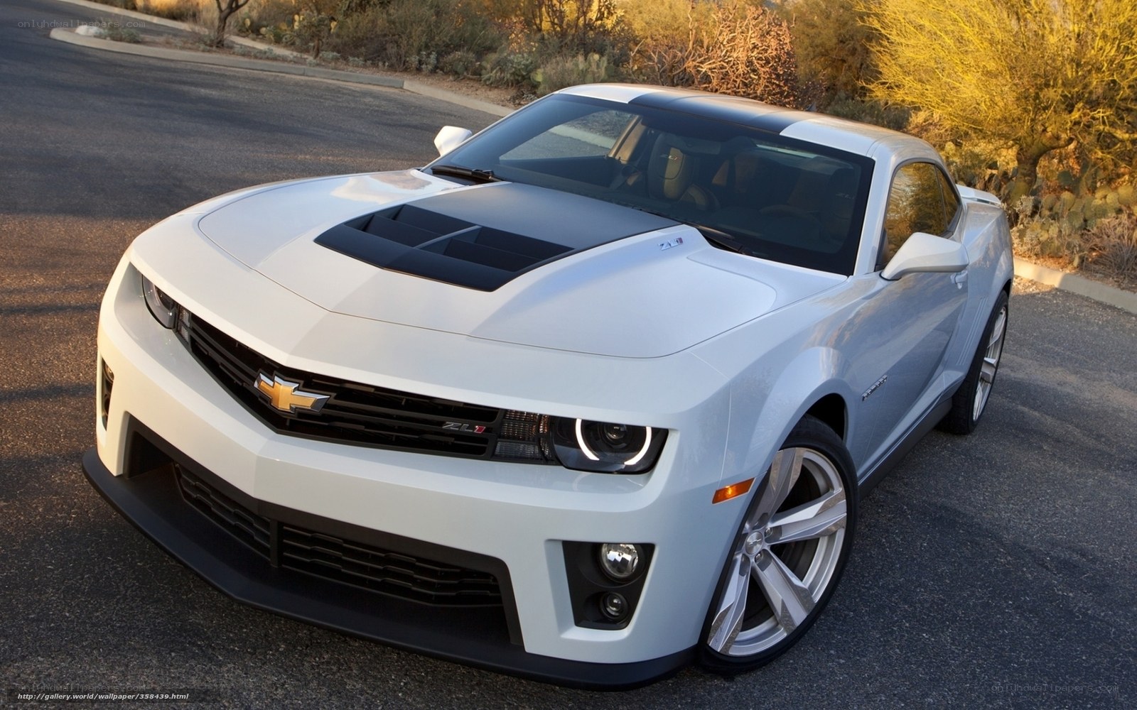 White Chevrolet Camaro ZL1
