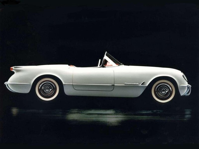 White Chevrolet Corvette convertible