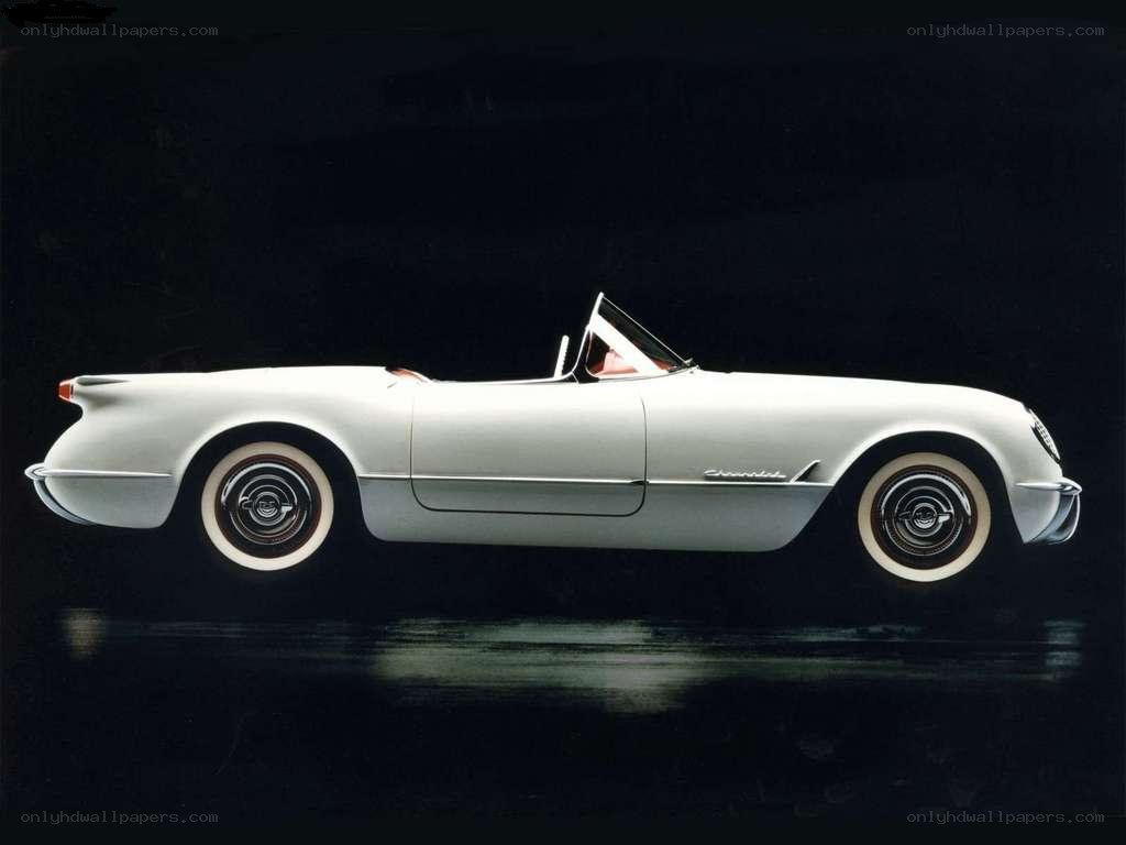 White Chevrolet Corvette convertible