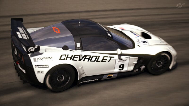 White Chevrolet Race Car
