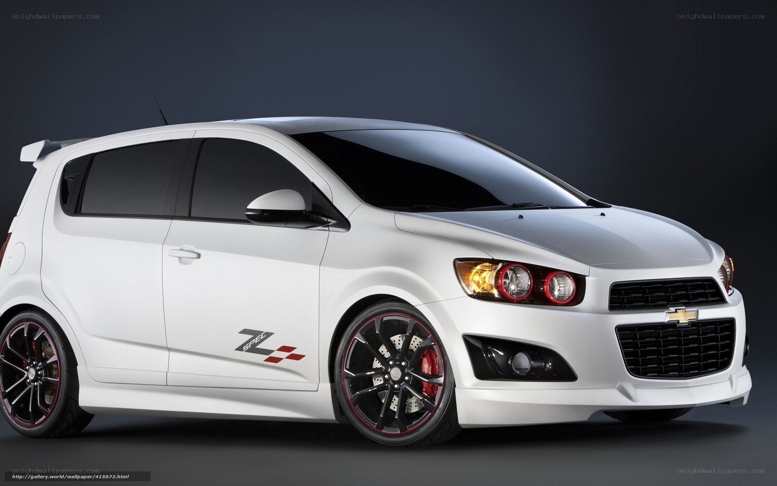 white chevrolet sonic z spec