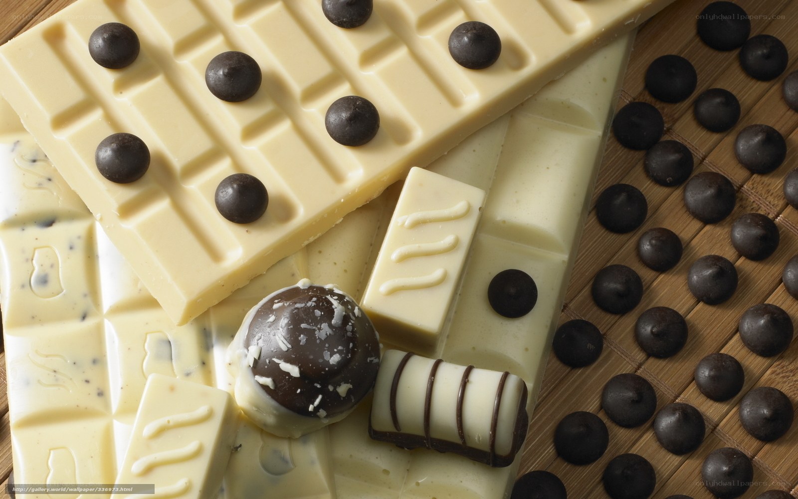 white chocolate and truffles