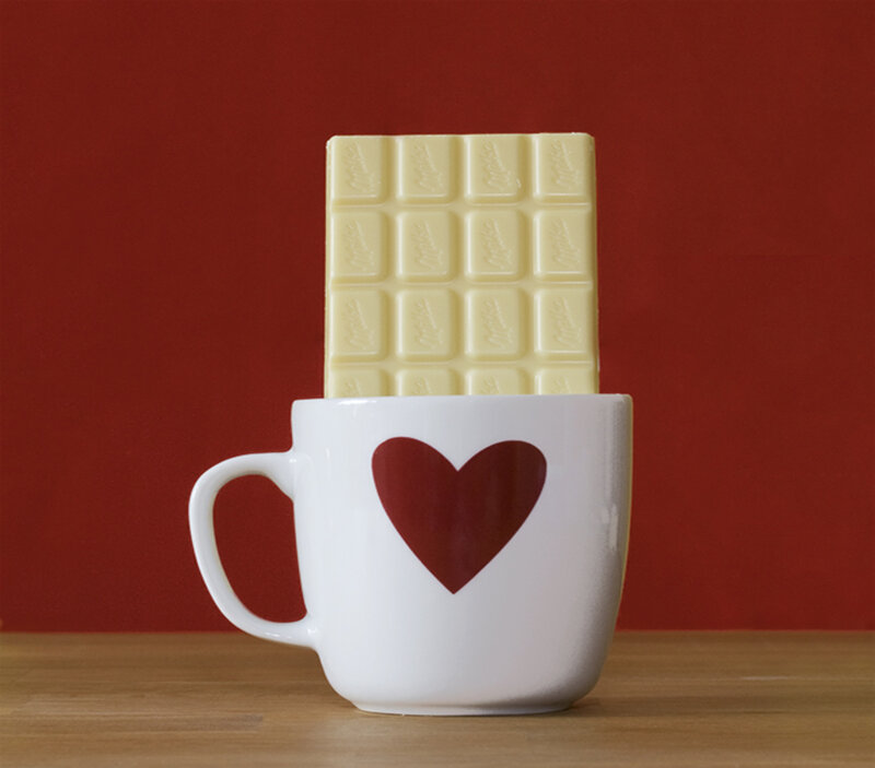 White Chocolate Bar in Mug