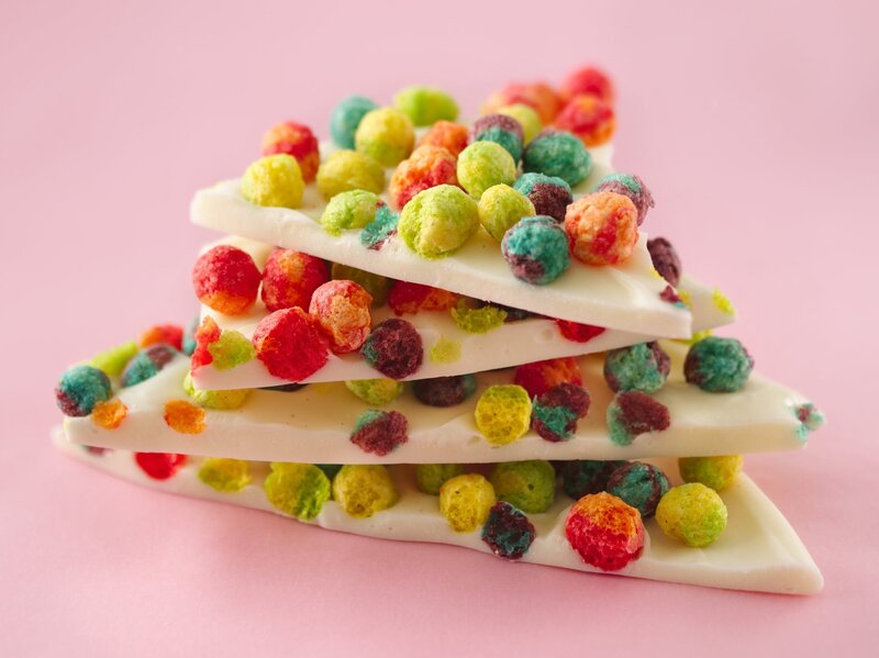 White Chocolate Bark — Pink