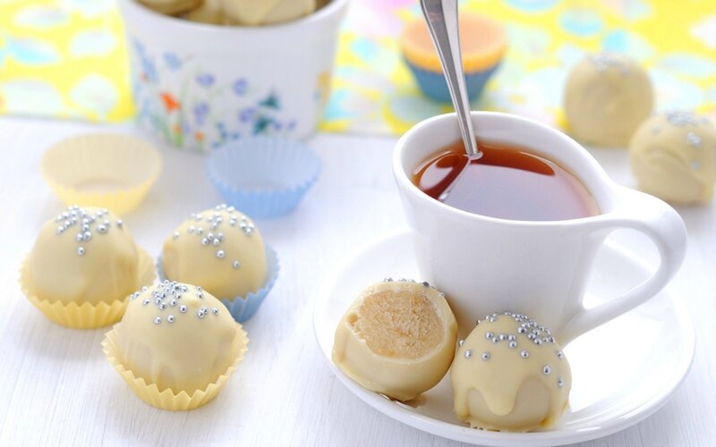 White Chocolate Truffles — Calm