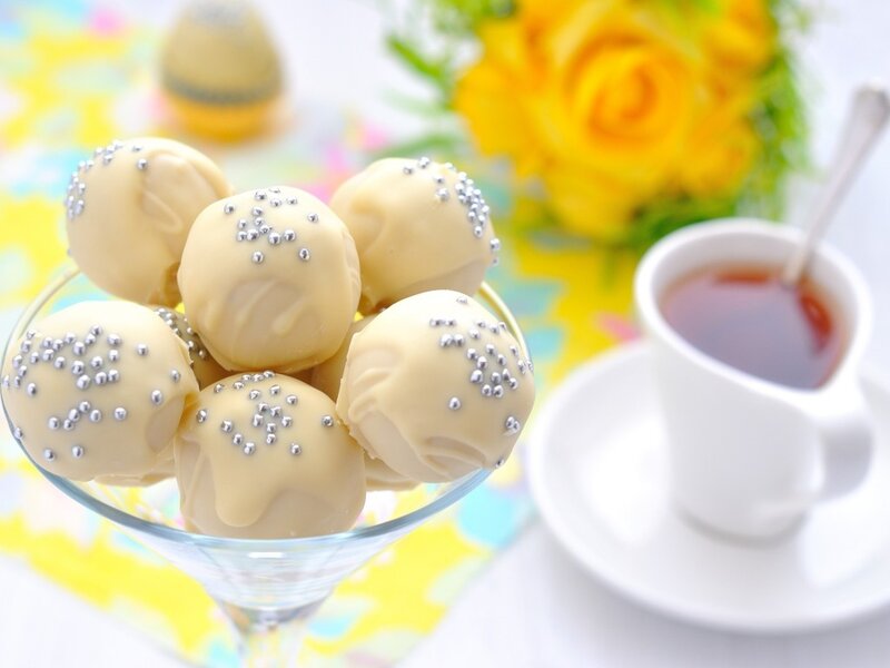 White Chocolate Truffles — Yellow, Calm
