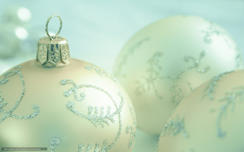 White Christmas Ornaments — Calm