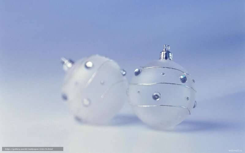 White Christmas ornaments