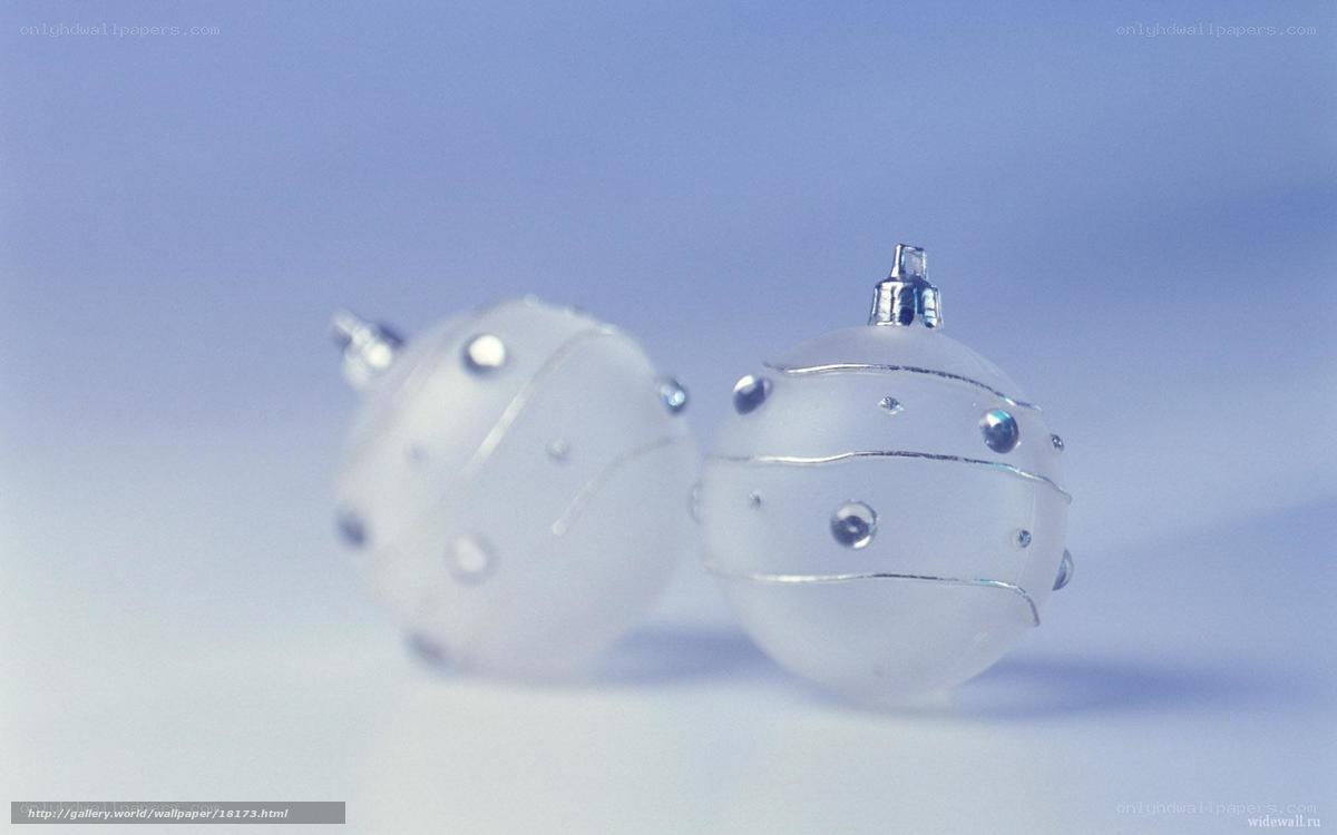 White Christmas ornaments
