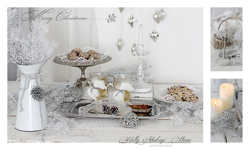 White Christmas Table Setting