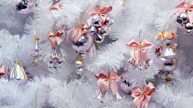 White Christmas Tree Ornaments — Festive