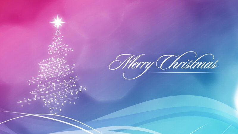 White Christmas Tree — Pink, Festive