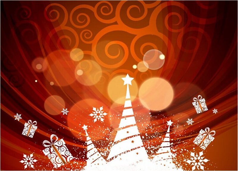 White Christmas Trees