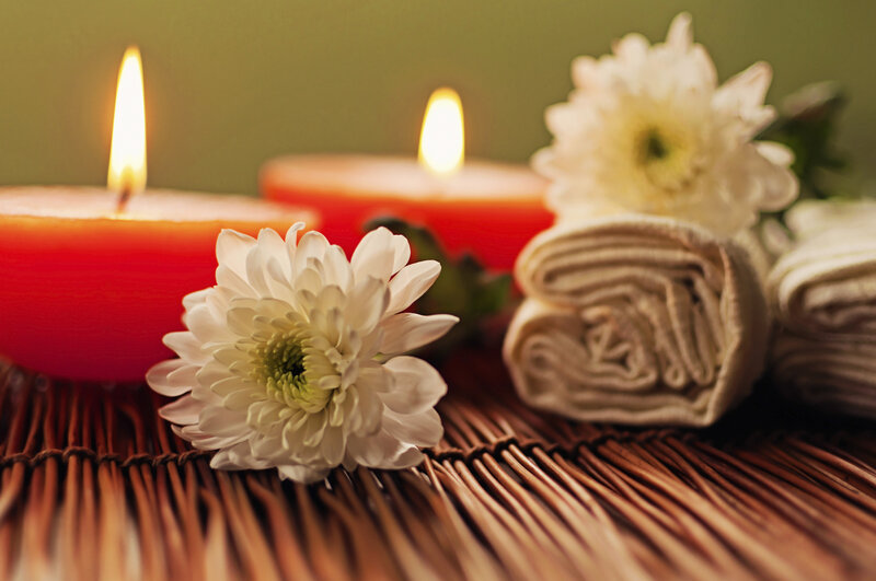 White Chrysanthemum Flower — Red
