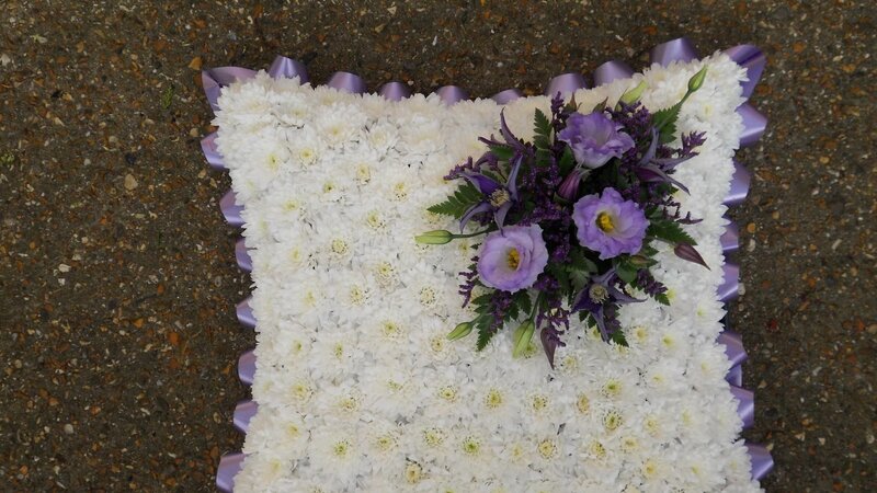 White Chrysanthemum Pillow