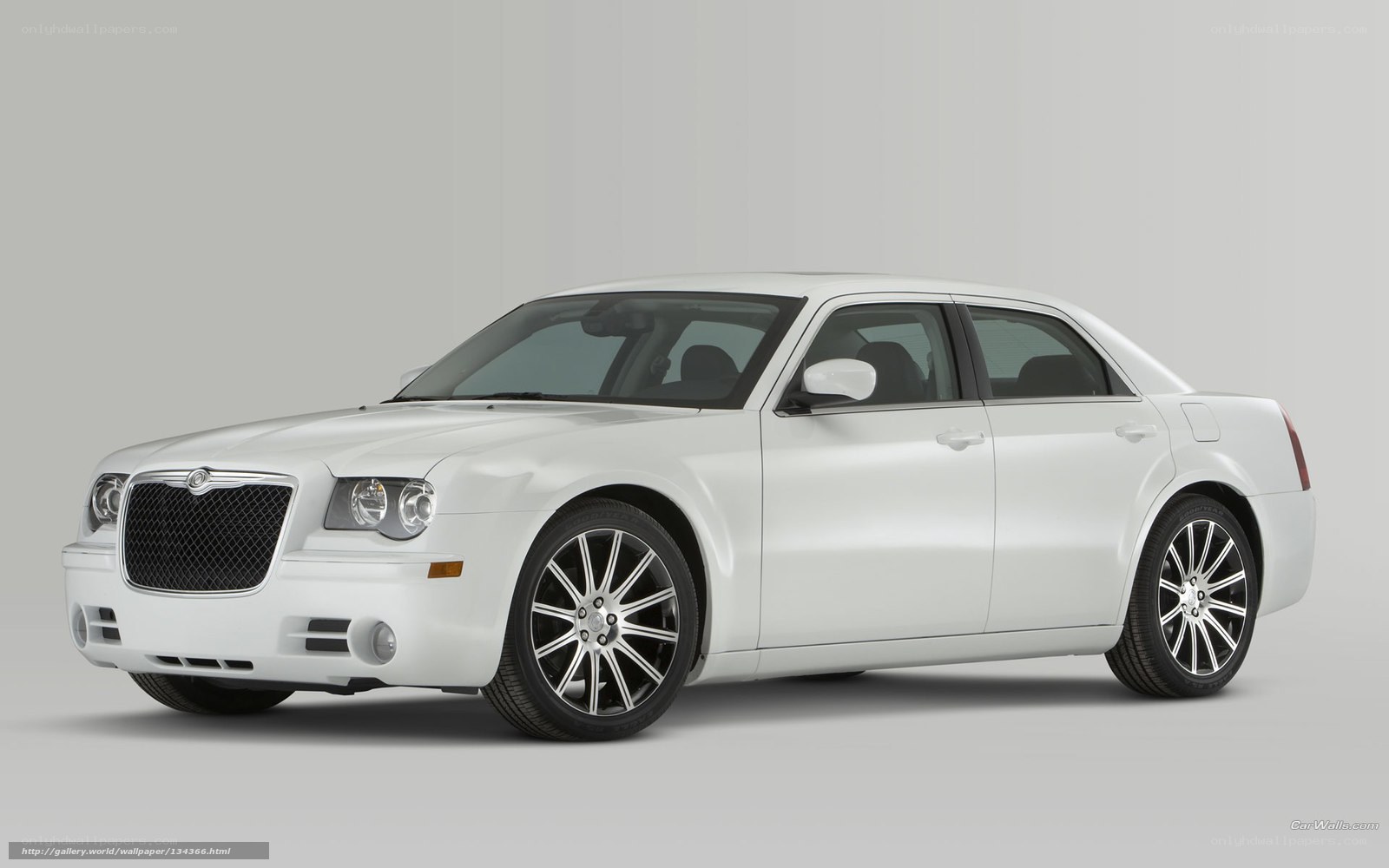 white chrysler 300 sedan
