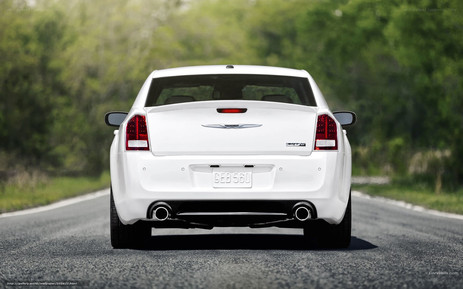 white chrysler 300 srt8