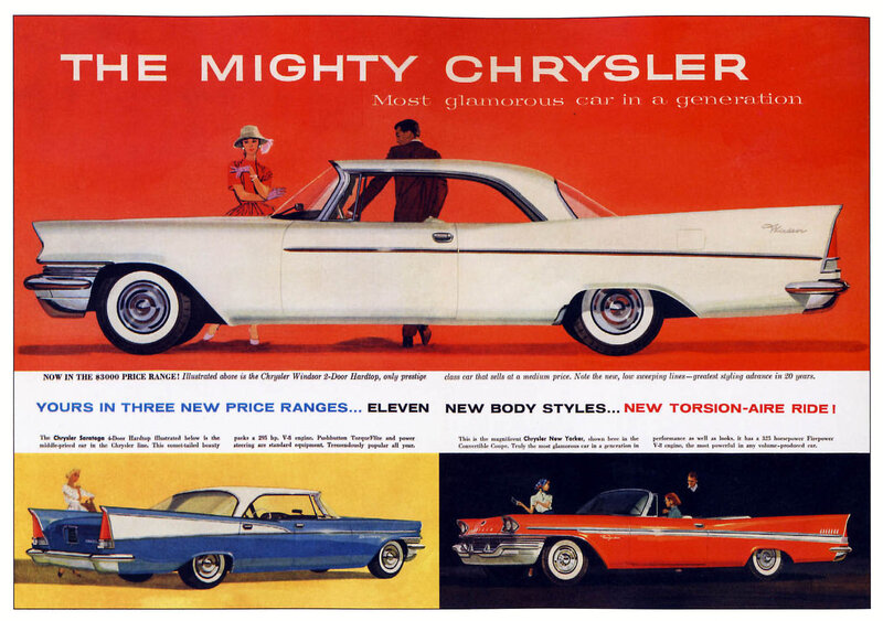 White Chrysler Car