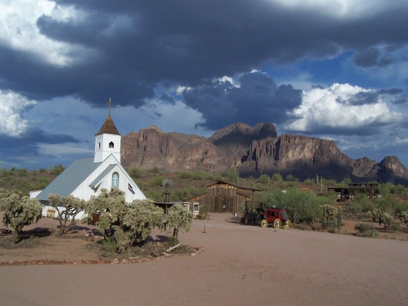 White Church in Desert