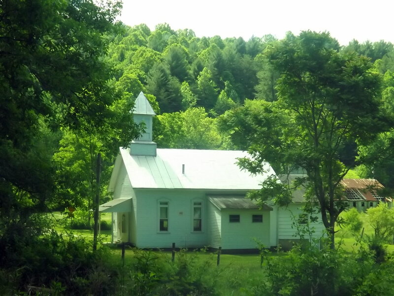 White Church in Forest — Green