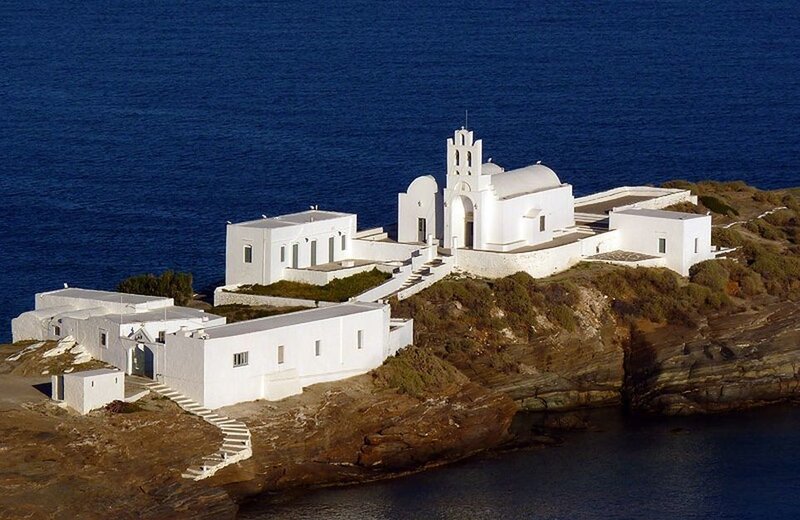 White Church on Cliff