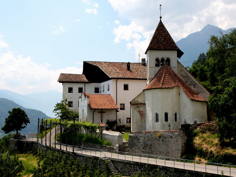 White Church on Hillside — Serene