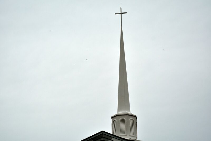 White Church Steeple — Gray, Serene