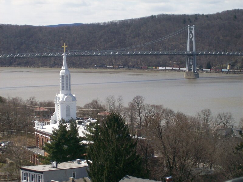 White Church Steeple — Gray