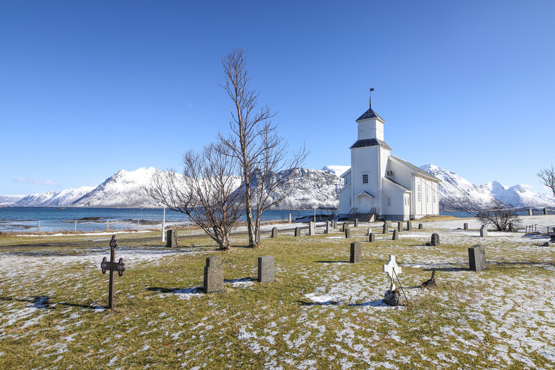 White Church with Graveyard
