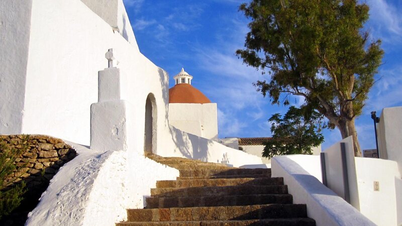 White Church with Red Dome