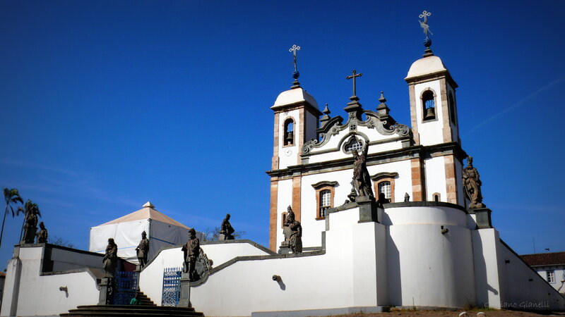 White Church with Statues