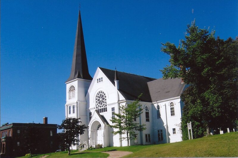 White Church with Steeple — Serene, Afternoon